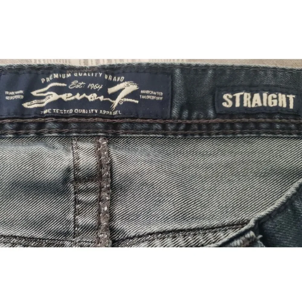 Seven7 Straight‎ Flap Pockets Jeans Mens Size 36x30 Denim Western